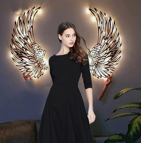 Metal angel wings - metal, wall