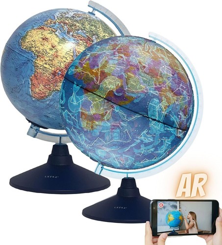 Exerz globe physical map - exerz, ar