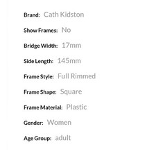 Cath Kidston  glasses frames