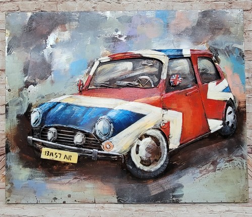 Austin mini metal - wall, art