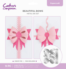 Crafters Companion - Metal Cutting Die - Beautiful Bows