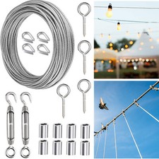 15m Garden Wire Rope Kit