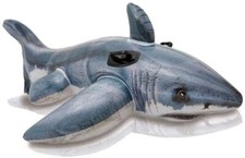 INTEX Inflatable Ride On Shark Swimming Pool Float Beach Lilo Summer 68" x 42"