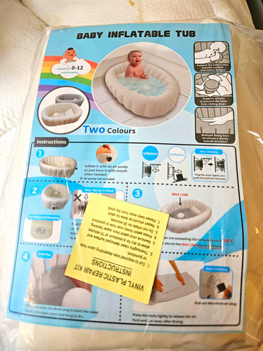 Baby inflatable travel bath - inflatable,