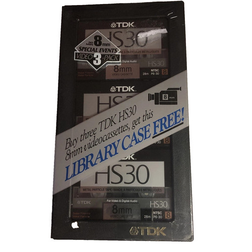 Lot tdk hs30 8mm video - tdk,