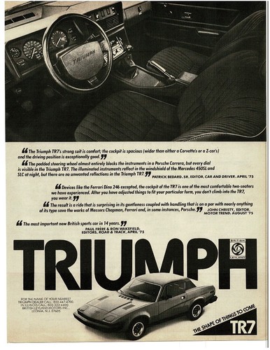 1975 triumph tr7 - triumph, with