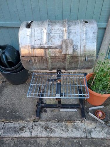 Bespoke beer keg charcoal bbq - beer,