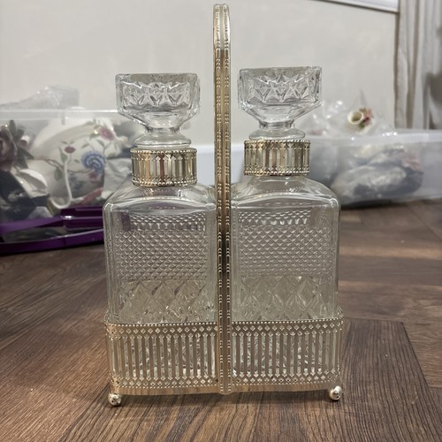 Victorian decanter tantalus - victorian,