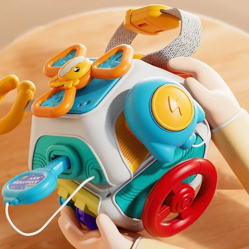 Baby busy cube montessori - busy,