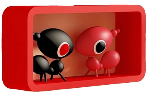 Single floating wall cube - single,
