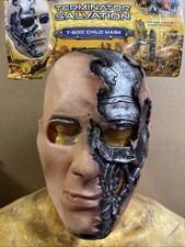 TERMINATOR SALVATION T-600 1/2 VINYL CHILD MASK NEW WITH TAGS RUBIES (2009)