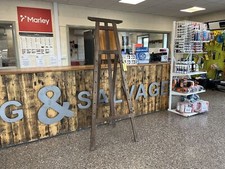 Antique Adjustable Church Pitch Pine Easel 6ft Tall