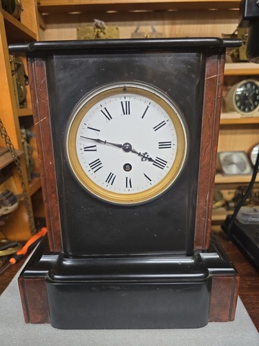 Antique marble french clock - antique,