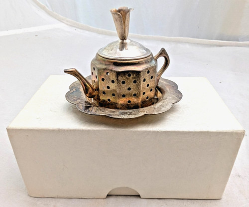 Vintage silver plated - silver, teapot