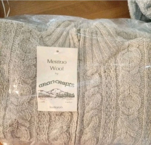Aran crafts cream cable knit - crafts,