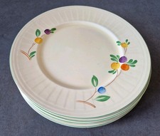 6 Art Deco Dinner Plates