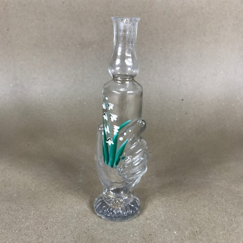 Hand painted stem vase - painted,