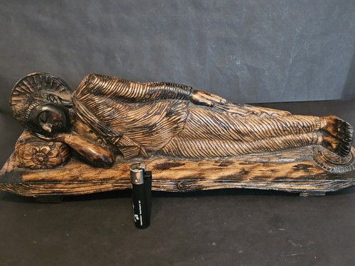 Large antique reclining buddha - large,