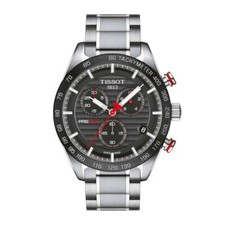 Tissot T100.417.11.051.01 PRS 516 Mens' Stainless Chronograph Watch + Gift Bag
