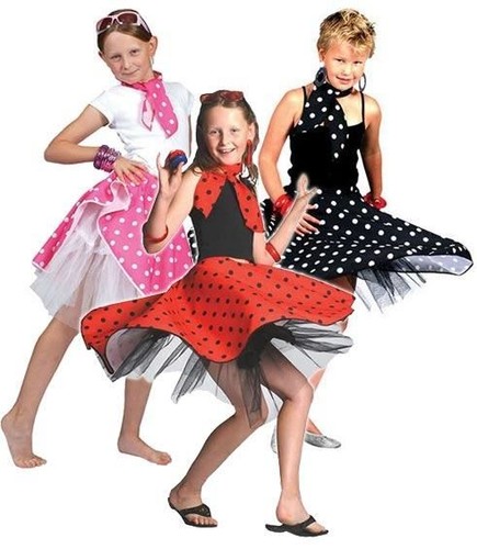 Kids 1950s rock roll skirt - n,