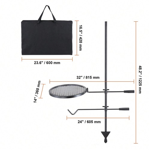 Swivel campfire grill fire - swivel, grill,