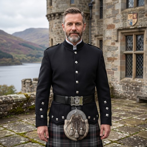 Men scottish black - men's,