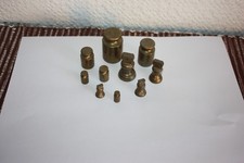 SET OF 10 BRASS WEIGHTS FOR A