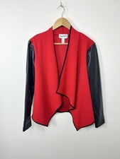 Joseph Ribkoff Red Black Faux