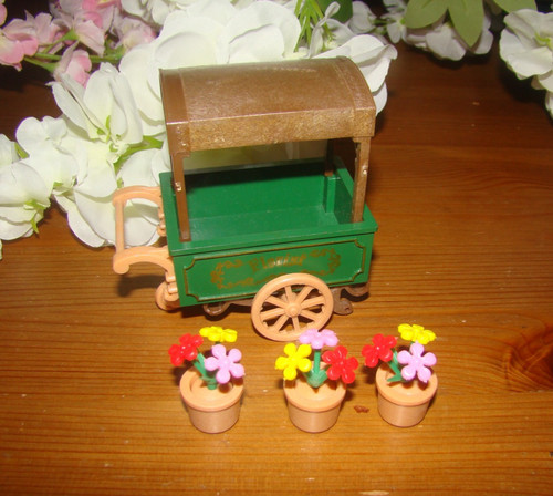 Sylvanian families flower cart - families,