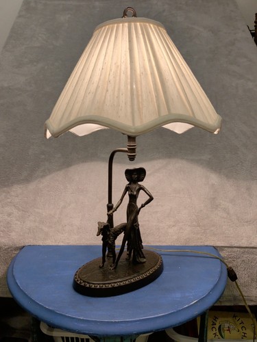 Art deco santini style bronzed - art,