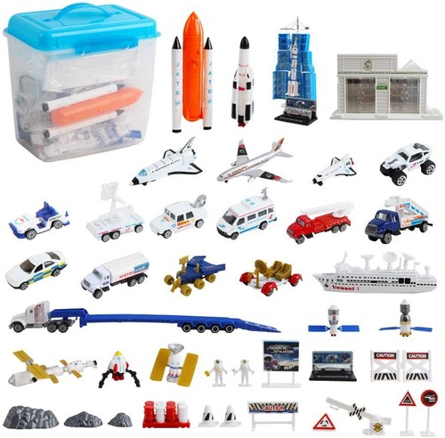Space play set with rockets - play,
