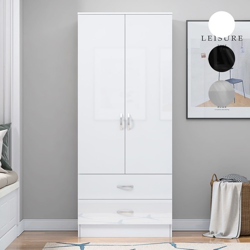 Wooden door wardrobe with - wardrobe, 2
