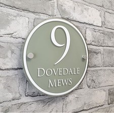 Traditional House Number Sign