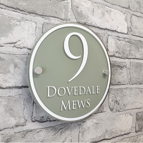 Personalised house number sign - personalised,