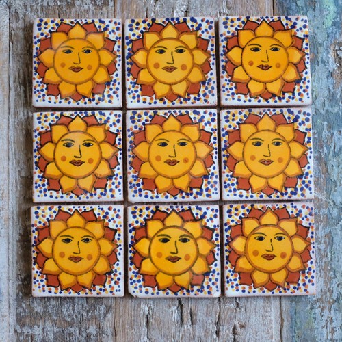 Ceramic mexican tiles sol - ceramic,