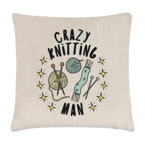 Crazy knitting man stars - crazy,
