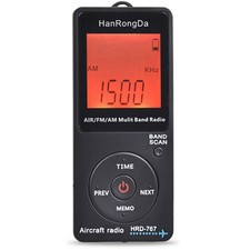  Radio Aircraft Band Receiver FM/AM/AIR Radio World Band with LCD Display4420