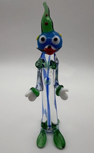 Small glass murano style clown - small,