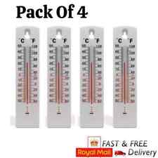 4 Pack Wall Thermometer Indoor Outdoor Room Temperature Monitor for Greenhouse