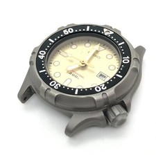 [w2158] SEIKO PROFESSIONAL DIVER 200m 2A22-0310 Titanium New battery Quartz EX