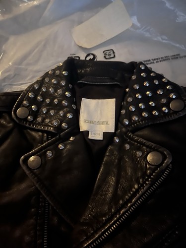 Diesel leather jacket - leather,