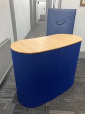 Pop Up Reception Desk Mall Shop Exhibition Counter Stand Table For Trade Show