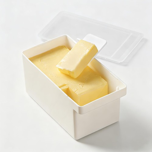 Butter dish with lid - with, lid,butter