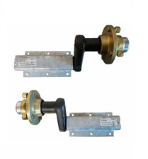 TRAILER SUSPENSION UNITS 500 KG EXTENDED WITH 4" HUBS & BEARINGS IN BLACK