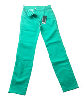 Olsen Cotton Jeans Trousers Size 12 28Waist Stretch NEW Women Green EU40 RRP £99