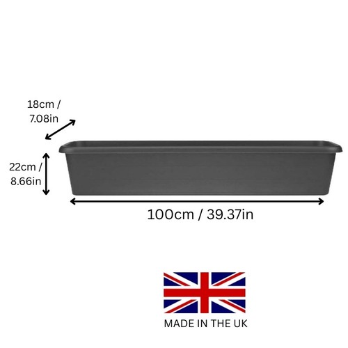 100cm garden trough planter - planter, in