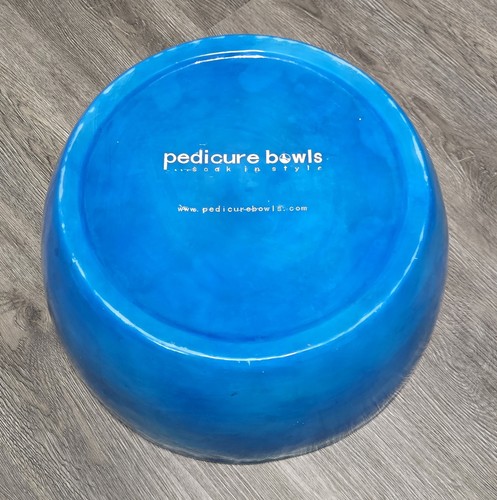 Vibrant blue resin pedicure - blue,