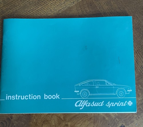 Alfasud sprint handbook 1976 - alfasud,