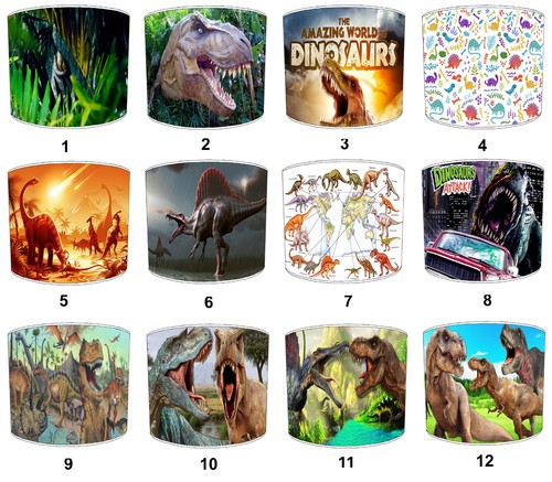 Dinosaurs rex lampshades - t,