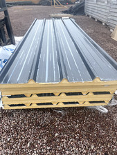 new anthracite grey insulated eco box profile roofing sheets 40mm thick 3 meter